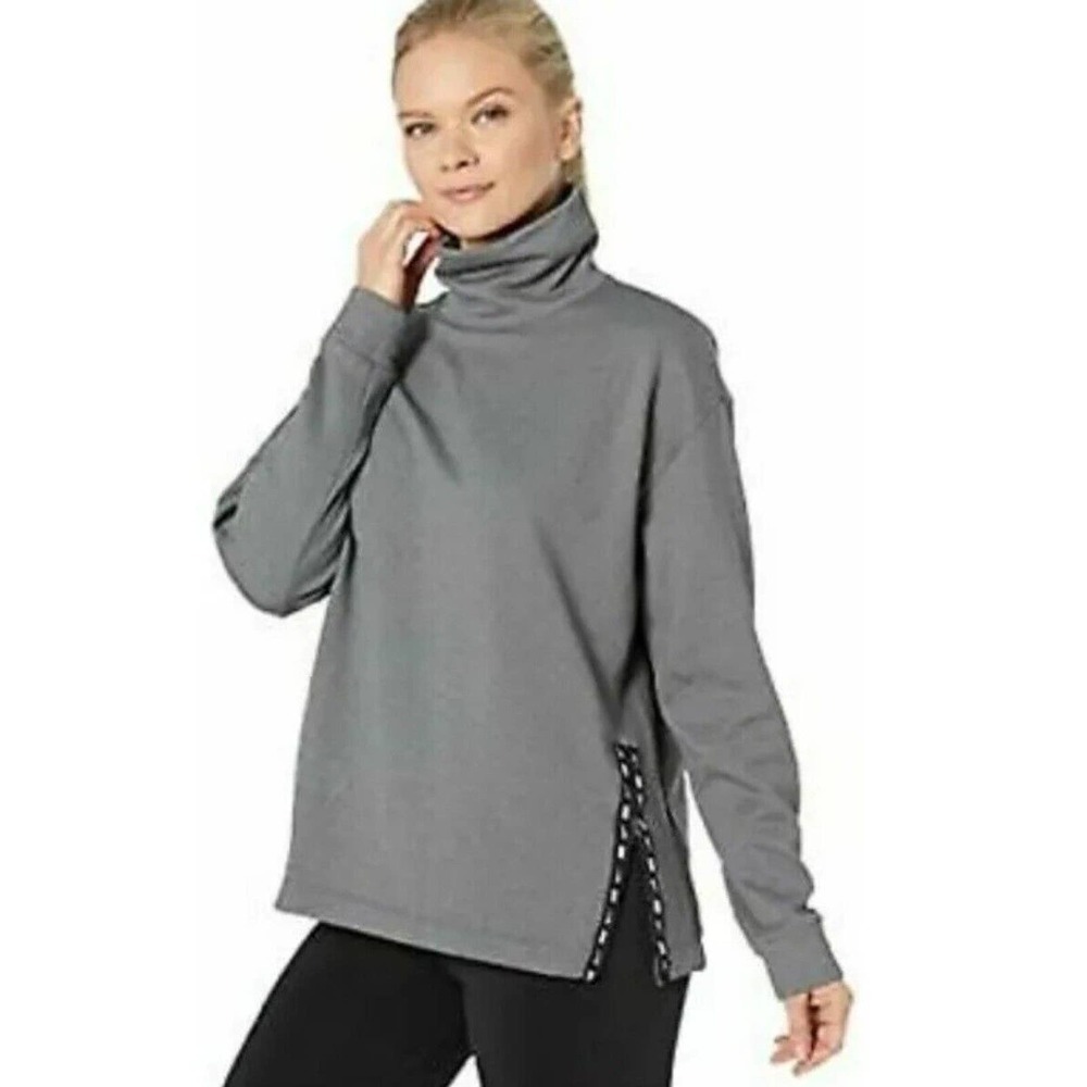 Nike Therma Funnel Neck Sweater Pullover Gray Women's Size L BV5206-011